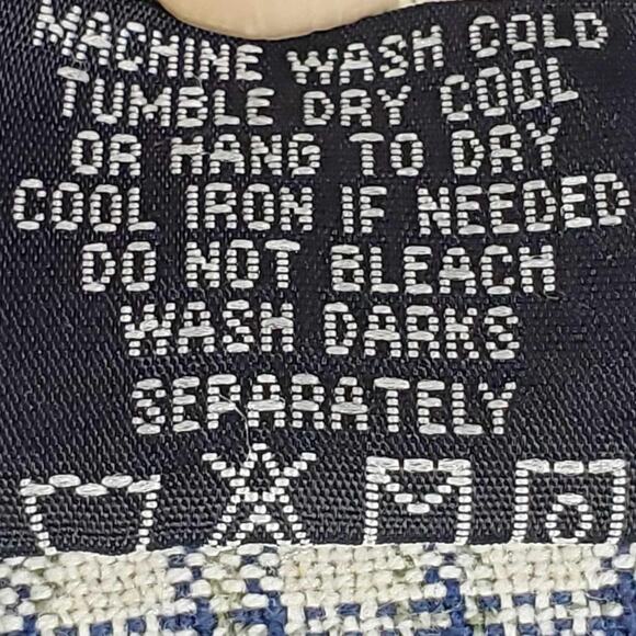 No Fear Shirt Men’s Size Large L Blue Plaid Long Sleeve Button Up Vtg Y2K - Picture 10 of 11